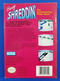 Heavy Shreddin' Nintendo Entertainment System 1990 NES in Box Snowboarding Game