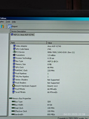 AGP 3D Graphics Card LOT x2 ASUS AGP-V2740 TV Intel i740 8 MB RAM + Second card - Picture 14 of 17