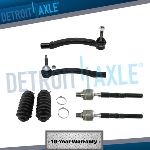 Front Inner Outer Tie Rod w/ Boot for 20012006 Volvo S60 S80 V70