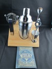 Rocksly New Cocktail Shaker Set - Silver Manhattan Set  - NEW OPEN BOX