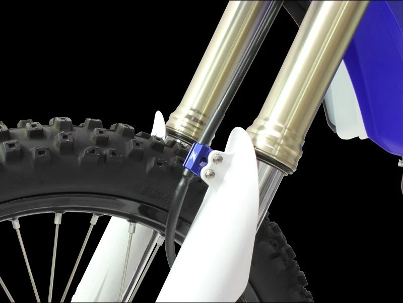 ZETA - ZE92-4107 - Abrazadera de línea de freno azul Yamaha YZ250F YZ450F 2005-2008 Foto 2 de 2