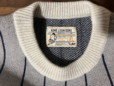 Aime Leon Dore ALD / New York Mets Pinstripe Grey Wool Aime Leon Dore ALD / New York Mets Pinstripe Grey Wool