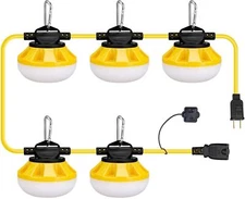 50-200ft Construction String Lights LED Industrial Grade Work Light Waterproof 