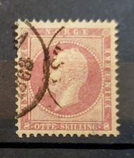 Norwegen - 1856 - 8Sk - Mi 5 - Gestempelt