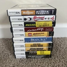 Nintendo DS Empty Case Lot 10 Cases and Manuals NO GAMES