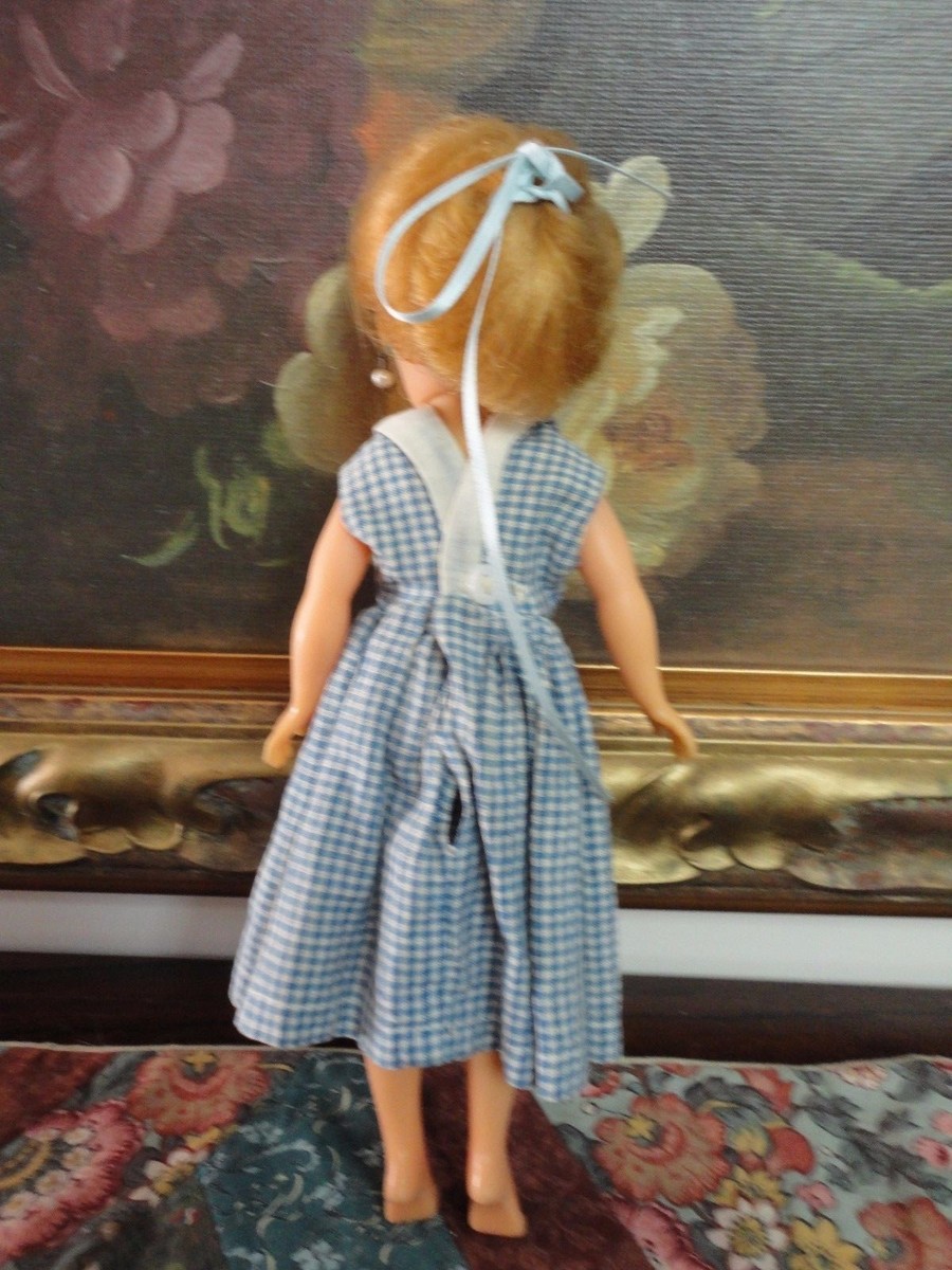 Antique 1950s Rubber Doll 10.5 inch Marked P Fully Jointed