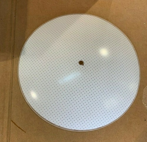 VINTAGE 12" ROUND Glass CEILING Light WHITE DOTS SHADE Replacement NEW 81804 - Picture 3 of 6