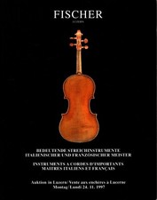 INSTRUMENTS A CORDES  ITALIENS & FRANCAIS CATALOGUE VENTE FISCHER 24/11/1997