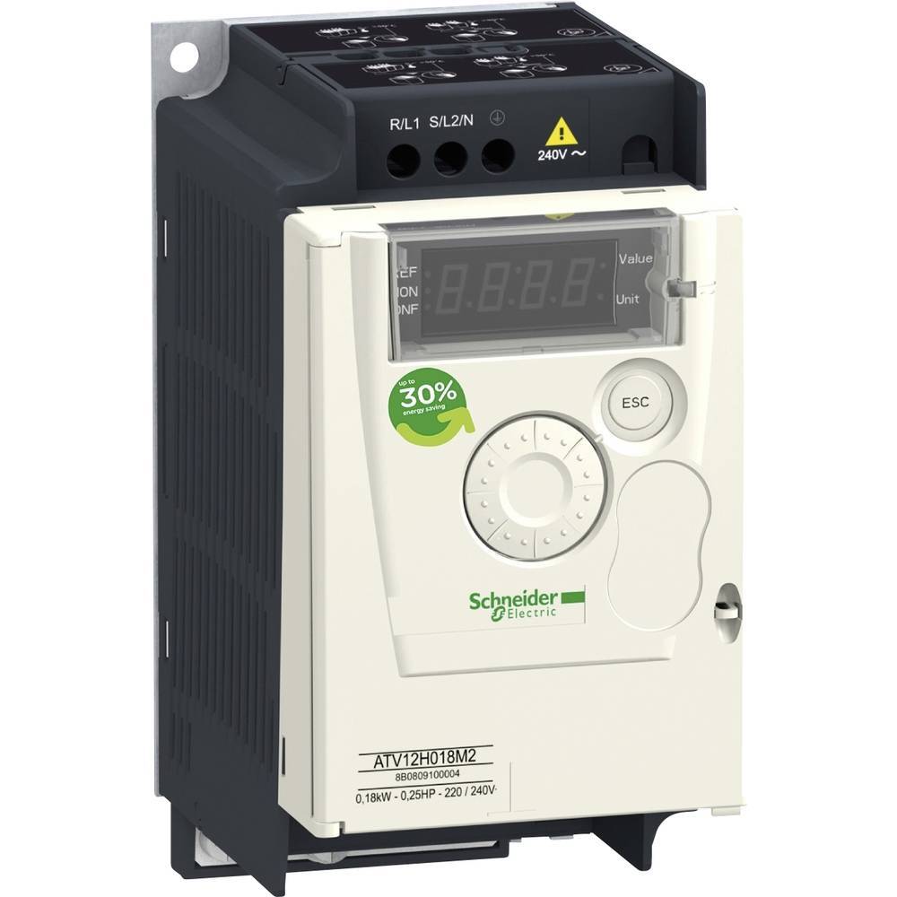 Schneider Electric Convertitore di frequenza ATV12H018M2 0.18 kW a 1 fase 200