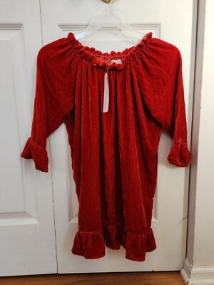 NEW Peek * S 4-5 * girl's red velvet long sleeve RORY dress NWT Christmas |  eBay