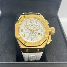 Mint Swiss Legend Trimix Diver Men Chronograph Gold Day/Date 20ATM 44mm Watch