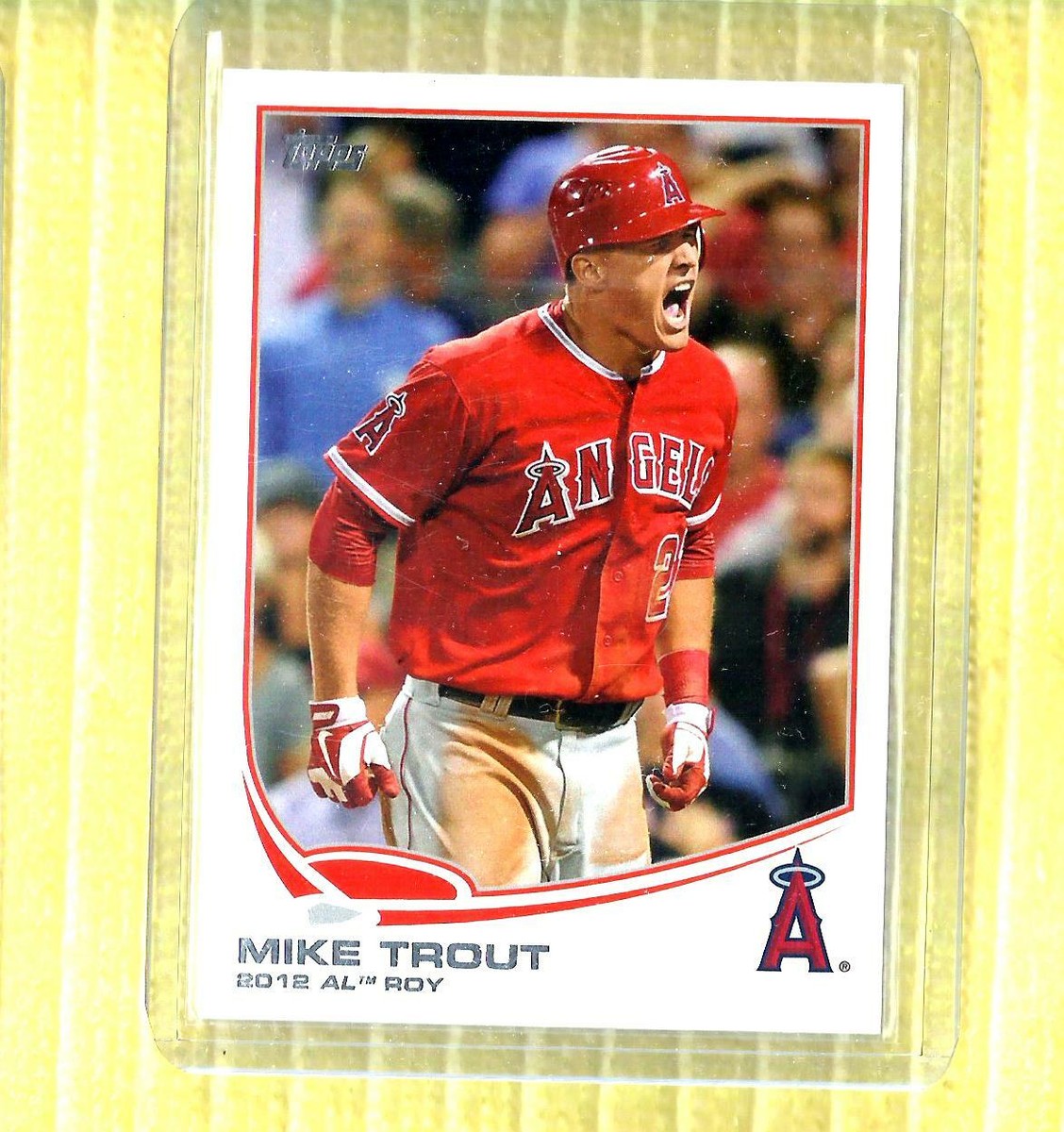 2013 TOPPS #338 MIKE TROUT 2012 AL ROOKIE ROY LOS ANGELES ANGELS