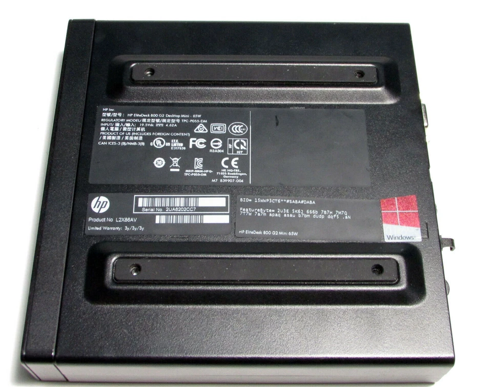 HP EliteDesk 800 G2 Mini 65W i7-6700T 8GB RAM 256GB SSD Windows 10 WiFi - Image 2 of 4