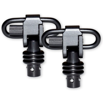 2 Pack QD Sling Swivel Mount Stud Push Button Detach Adapter 360° Rotation Base