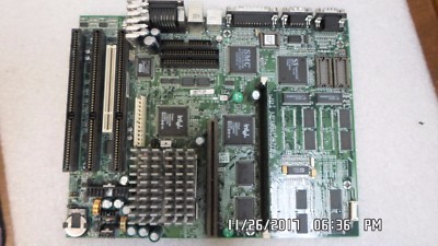 COMPAQ 304285-001 MOTHERBOARD with AMD-K6-233AFR CPU, HTSK, & 286547-001 RAM