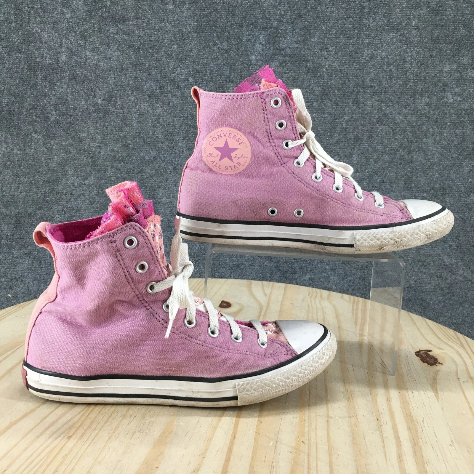 Scarpe Converse Junior 6 Chuck Taylor All Star sneakers alte rosa 651715F
