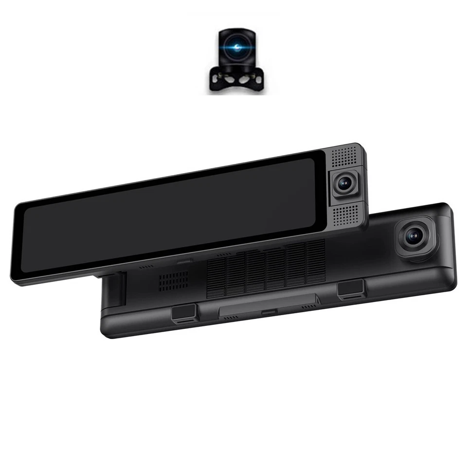 Touch Screen Dash Cam 11.26in 1080P Car DVR Recorder Front Inside Rear Camera - Image 4 of 4