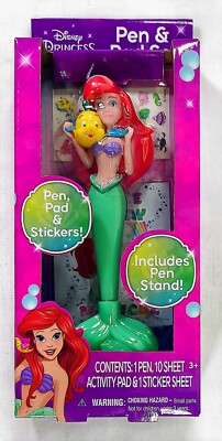 Disney Princess Ariel The Little Mermaid and Flounder Pen & Pad Set
