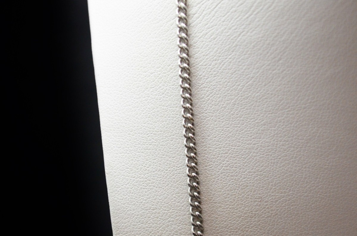 Sterling Silver Pretty No Clasp Sturdy Link Chain Necklace