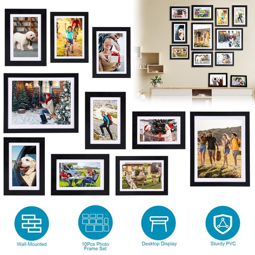 12Types Photo Picture Frame Wall Tabletop Display for Home Office Bedroom Decor - Picture 21 of 80