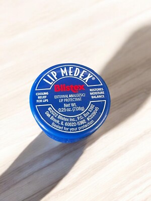 Blistex Lip Protectant Balm Medex Cooling Relief Moisture Balance Analgesic 0.25