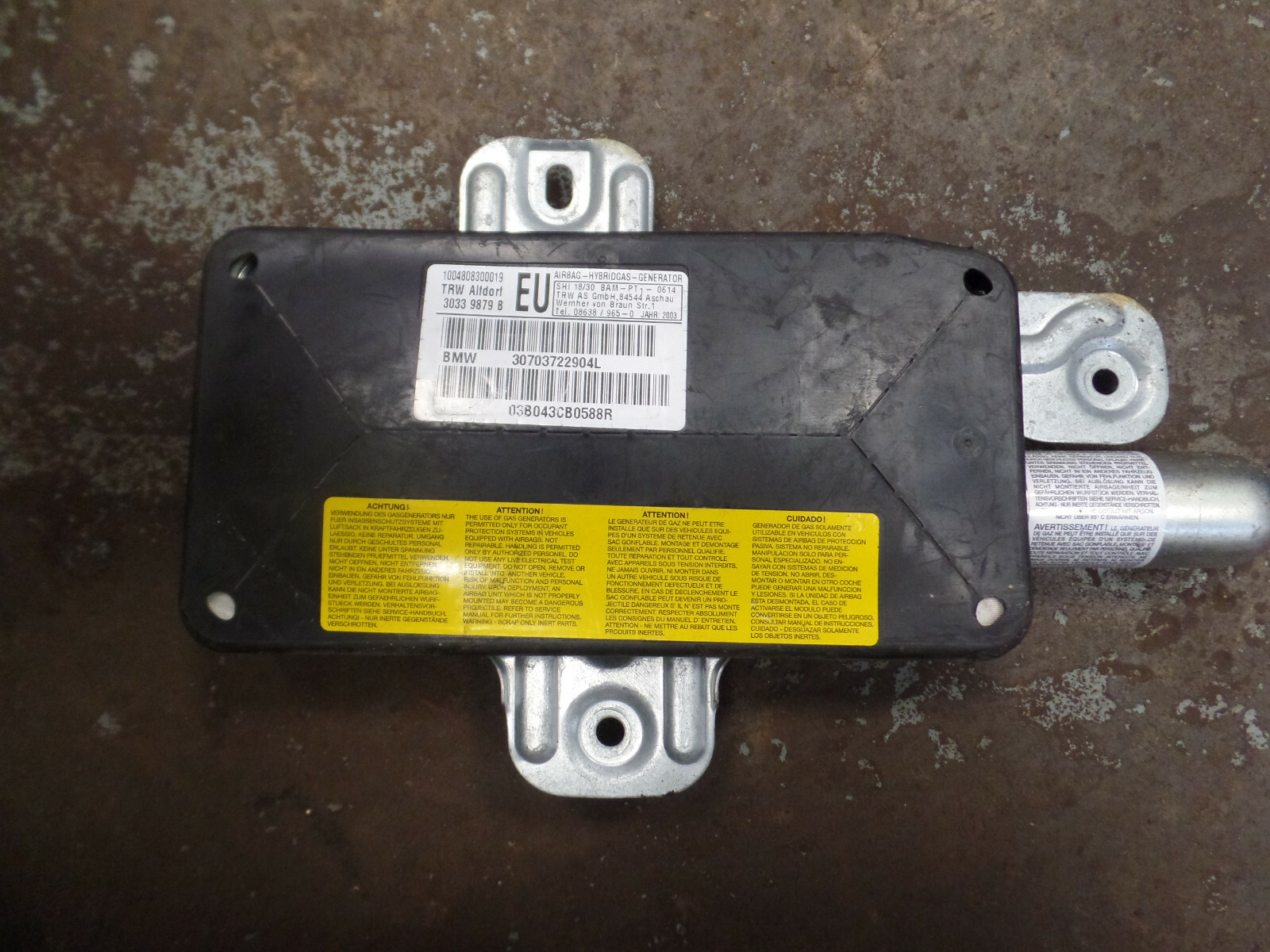 BMW E46 3 Series Left Front Door Air Bag Module 72127037229 for 