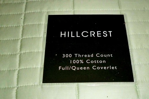 HILLCREST - Copriletto trapuntato Queen F/Q 100% cotone verde NUOVO 1° - Foto 5 di 11