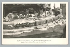 Centinela Valley Railroad RPPC Hawthorne CA Model Train—Vintage Photo 1950s