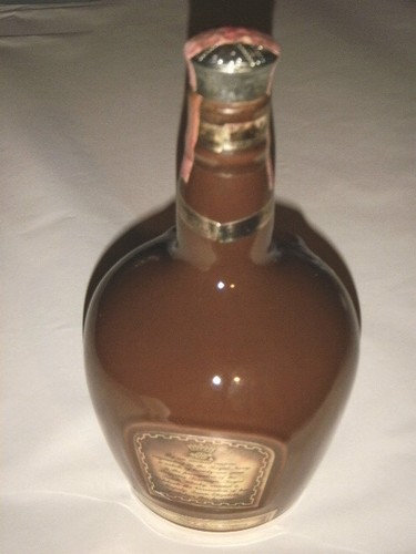 CHIVAS BROTHER SCOTLAND 9"BROWN SPODE DECANTER EMPTY COMPLETE FOIL PAPERS CORK - Picture 3 of 11