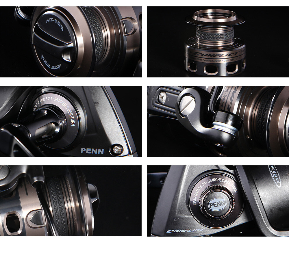 Penn Conflict Spinning Fishing Reel 7/1BB Freshwater Saltwater