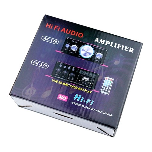 Amplificador de audio HIFI con control remoto AK370 12V hogar para auto - Picture 7 of 7