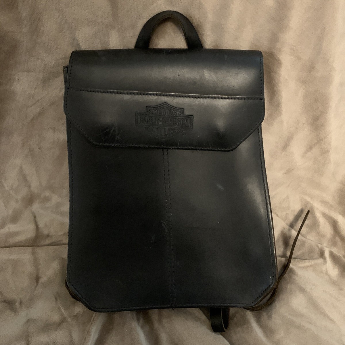 black backpack leather patches harley Harley-Davidson Bar & Shield Legend Rugged Polyester Exterior with multiple H Harley Rocker Patches 12" Large