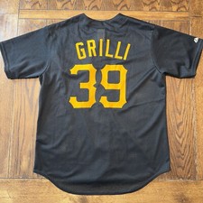 Jason Grilli Pittsburgh Pirates Men's Large Black Jersey w/ Team Patch #39