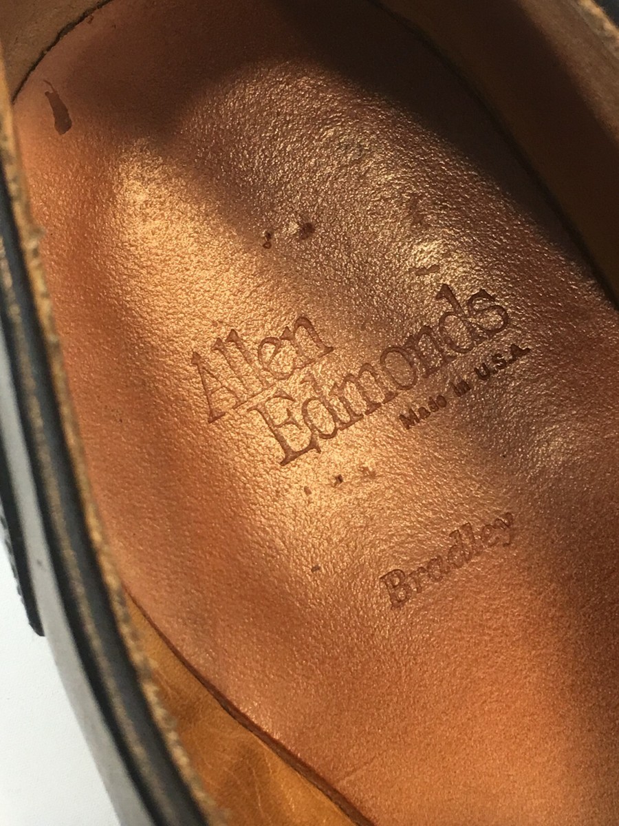 ALLEN EDMONDS BRADLEY SPLIT TOE BLACK LEATHER DERBY LACE UP