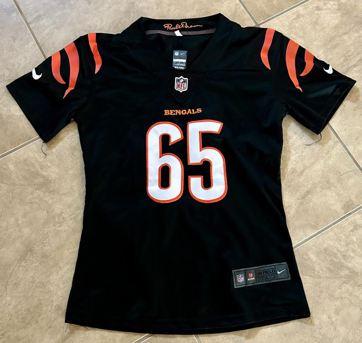 Larry Ogunjobi 65 Black Paul Brown Nike Cincinnati Bengals Jersey