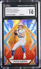 2020 Panini Phoenix Fanatics Exclusive Set Justin Herbert #103 CSG 10 RC