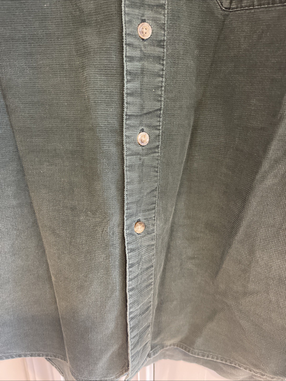 Pendleton Hunter Green Corduroy Button Shirt Vint… - image 6
