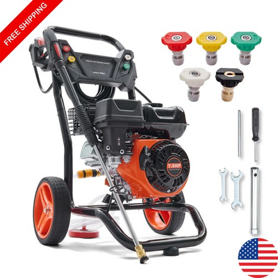 #ad 3600 PSI Gas Pressure Washer 2.6 GPM Power Cleaner W Pump Gun Wand 5 Nozzles $321.99