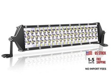 12 Inch LED Light Bar 264W, IP67 Waterproof Five Rows Spot Flood Combo Beam