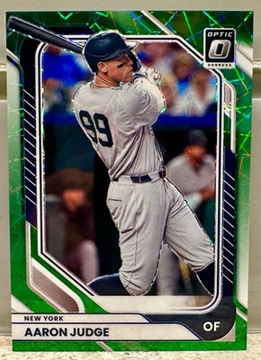 JERSEY NUMBER MATCH! 2026 Panini Donruss Optic Aaron Judge Green Foil 99/149!