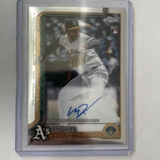 2025 Topps Chrome Michel Otanez RC Auto #RA-MO Athletics