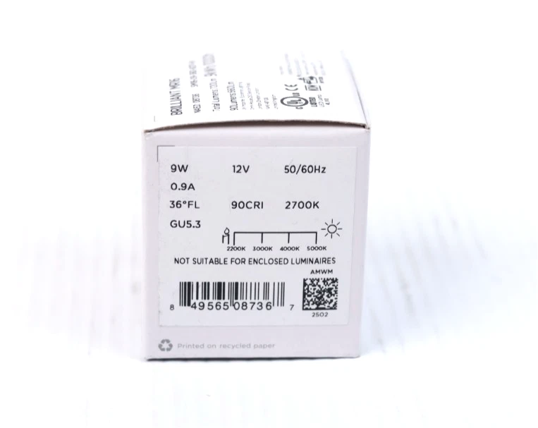 6x Soraa Brillian HL MR16-GU5.3 2700K - 90 CRI 9W - 36° r920 - Image 4 of 4