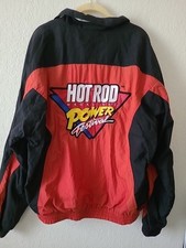 VTG Hot Rod Magazine Power Festival Bomber Style Jacket Windbreaker Lg  Racing 