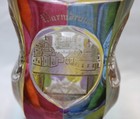 BIEDERMEIER ERA FRIENDSHIP GOBLET w/ ETCHED ARCHITECTURE & FLASH GLASS PANELS — photo 7