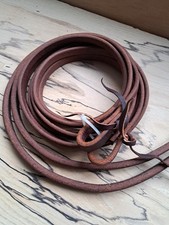 New - Western Style Split Reins. 5/8". Herman Oak Leather with water ties