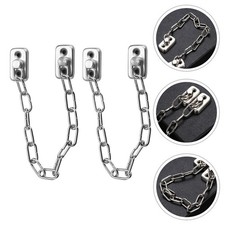 2 Pcs Safety Chain Lock Gate Latch Child Proof Window Locks Door