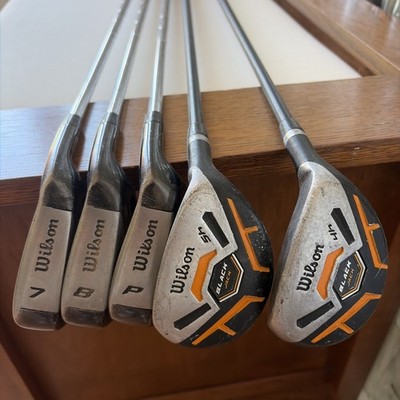 RH Wilson Black Jack Iron Set 431 SS UniFlex 7, 8, PW, & 4H/5H (5 Clubs)
