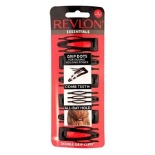 Revlon Double Grip Hair Clips 6 Count Non-Slip Strong Hold Styling Accessories