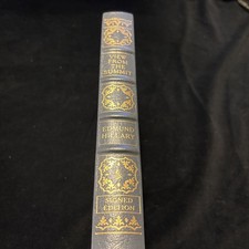 SIGNED! VIEW FROM THE SUMMIT Edmund Hillary Easton Press 99’ Leather Bound Mint
