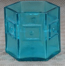 Dartington Glass Kingfisher Hexagon Vase FT84